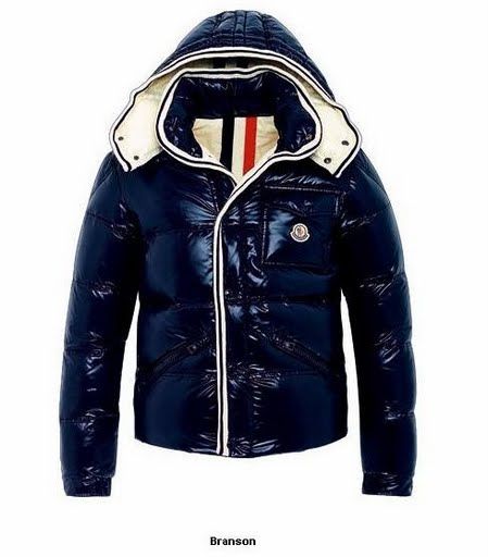 Doudoune Moncler Branson Homme Bleu Pas Cher